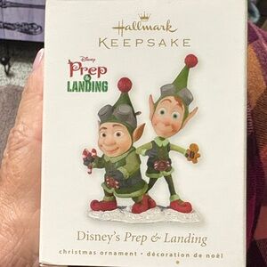 Hallmark Keepsake 2010 Disney's Prep & Landing Ornament - Green and Red
